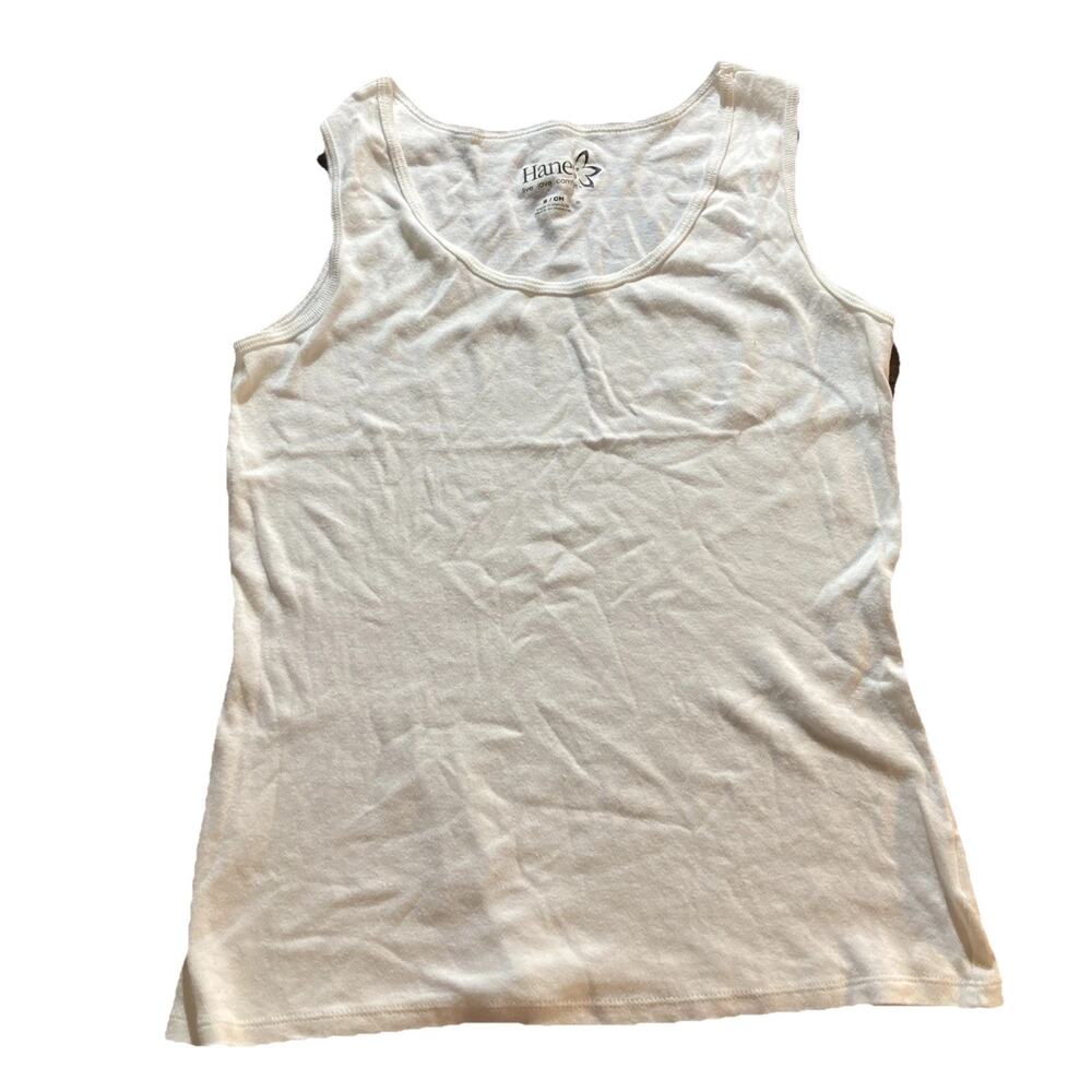 Wide Strap Soft Cotton Hanes Women S White Cotton Tank Top Casual